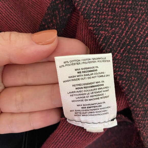 GANNI Burgundy Textured Midi Length Skirt Size S - Picture 2 of 7